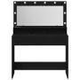 Tocador con luces LED negro y roble, 100x41x135 cm | Foro24.es | Tu tienda online para hogar, jardín y más Foro24.es