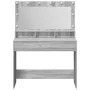 Mesa de tocador con luces LED en gris Sonoma 100x41x135 cm | Foro24.es | Tu tienda online para hogar, jardín y más Foro24.es