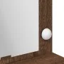 Mesa de tocador con luces LED en color Roble Marrón, 100x41x135 cm | Foro24.es | Tu tienda online para hogar, jardín y más Foro24.es