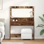 Mesa de Tocador con Luces LED - Madera Vintage - 100x41x135 cm | Foro24.es | Tu tienda online para hogar, jardín y más Foro24.es