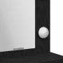 Mesa de Maquillaje con Luces LED - Madera Negra 79x41x135 cm | Foro24.es | Tu tienda online para hogar, jardín y más Foro24.es