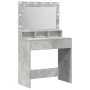 Tocador con Luces LED Gris Concreto 79x41x135 cm | Foro24.es | Tu tienda online para hogar, jardín y más Foro24.es