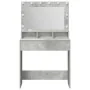 Tocador con Luces LED Gris Concreto 79x41x135 cm | Foro24.es | Tu tienda online para hogar, jardín y más Foro24.es