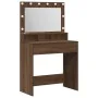 Mesa de Tocador con Luces LED en Roble Marrón 79x41x135 cm | Foro24.es | Tu tienda online para hogar, jardín y más Foro24.es