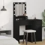 Mesa de maquillaje con luces LED en roble negro 50x41x135 cm von , Schlafzimmerkommoden - Ref: Foro24-865119, Preis: 94,07 €,...