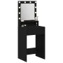 Mesa de maquillaje con luces LED en roble negro 50x41x135 cm von , Schlafzimmerkommoden - Ref: Foro24-865119, Preis: 94,07 €,...