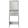Mesa de maquillaje con luces LED gris concreto 50x41x135 cm | Foro24.es | Tu tienda online para hogar, jardín y más Foro24.es