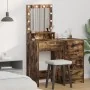 Mesa de tocador con luces LED en roble ahumado 50x41x135 cm | Foro24.es | Tu tienda online para hogar, jardín y más Foro24.es