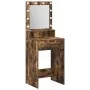 Mesa de tocador con luces LED en roble ahumado 50x41x135 cm | Foro24.es | Tu tienda online para hogar, jardín y más Foro24.es