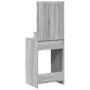 Mesa de tocador con luces LED en Gris Sonoma - 50x41x135 cm | Foro24.es | Tu tienda online para hogar, jardín y más Foro24.es