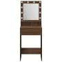 Escritorio de Maquillaje con Luces LED - Roble Marrón - 50x41x135 cm | Foro24.es | Tu tienda online para hogar, jardín y más Foro24.es