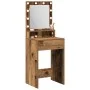 Mesa de Tocador con Luces LED - Madera Vieja, 50x41x135 cm | Foro24.es | Tu tienda online para hogar, jardín y más Foro24.es