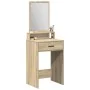 Mesita de Tocador con Cajones en Roble Sonoma 50x41x140 cm by , Bedroom Dressers - Ref: Foro24-865129, Price: 77,00 €, Discou...
