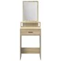 Mesita de Tocador con Cajones en Roble Sonoma 50x41x140 cm by , Bedroom Dressers - Ref: Foro24-865129, Price: 77,00 €, Discou...