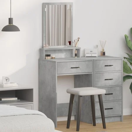 Toallero con cajones Gris Concreto 50x41x140 cm de , Tocadores para dormitorios - Ref: Foro24-865130, Precio: 77,00 €, Descue...