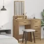 Mesita de maquillaje con cajones de roble artesanal 50x41x140 cm von , Schlafzimmerkommoden - Ref: Foro24-865135, Preis: 77,0...