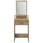 Mesita de maquillaje con cajones de roble artesanal 50x41x140 cm von , Schlafzimmerkommoden - Ref: Foro24-865135, Preis: 77,0...