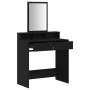 Mesa de tocador Roble negro MDF y vidrio 79 x 41 x 140 cm Tocador von , Schlafzimmerkommoden - Ref: Foro24-865137, Preis: 106...
