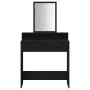 Mesa de tocador Roble negro MDF y vidrio 79 x 41 x 140 cm Tocador von , Schlafzimmerkommoden - Ref: Foro24-865137, Preis: 106...