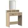 Mesa de maquillaje con cajones Sonoma Roble 79x41x140 cm | Foro24.es | Tu tienda online para hogar, jardín y más Foro24.es