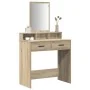 Mesa de maquillaje con cajones Sonoma Roble 79x41x140 cm | Foro24.es | Tu tienda online para hogar, jardín y más Foro24.es