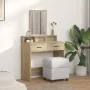 Mesa de maquillaje con cajones Sonoma Roble 79x41x140 cm | Foro24.es | Tu tienda online para hogar, jardín y más Foro24.es
