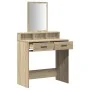 Mesa de maquillaje con cajones Sonoma Roble 79x41x140 cm | Foro24.es | Tu tienda online para hogar, jardín y más Foro24.es