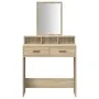 Mesa de maquillaje con cajones Sonoma Roble 79x41x140 cm | Foro24.es | Tu tienda online para hogar, jardín y más Foro24.es