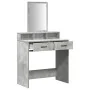 Mesa de tocador con cajones Gris Concreto 79x41x140 cm | Foro24.es | Tu tienda online para hogar, jardín y más Foro24.es