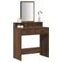 Mesa de Maquillaje con Cajones de Madera de Roble Marrón 79x41x140 cm by , Bedroom Dressers - Ref: Foro24-865142, Price: 97,6...