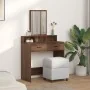 Mesa de Maquillaje con Cajones de Madera de Roble Marrón 79x41x140 cm by , Bedroom Dressers - Ref: Foro24-865142, Price: 97,6...