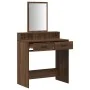 Mesa de Maquillaje con Cajones de Madera de Roble Marrón 79x41x140 cm by , Bedroom Dressers - Ref: Foro24-865142, Price: 97,6...