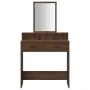 Mesa de Maquillaje con Cajones de Madera de Roble Marrón 79x41x140 cm by , Bedroom Dressers - Ref: Foro24-865142, Price: 97,6...