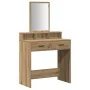 Mesa de maquillaje con cajones de roble Artisan 79x41x140 cm von , Schlafzimmerkommoden - Ref: Foro24-865144, Preis: 94,88 €,...