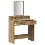 Mesa de maquillaje con cajones de roble Artisan 79x41x140 cm von , Schlafzimmerkommoden - Ref: Foro24-865144, Preis: 94,88 €,...