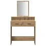 Mesa de maquillaje con cajones de roble Artisan 79x41x140 cm von , Schlafzimmerkommoden - Ref: Foro24-865144, Preis: 94,88 €,...