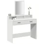 Mesita de tocador blanca con cajones 100x41x140 cm von , Schlafzimmerkommoden - Ref: Foro24-865145, Preis: 109,32 €, Rabatt: ...