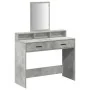 Mesa de Tocador con Cajones en Gris Concreto 100x41x140 cm | Foro24.es | Tu tienda online para hogar, jardín y más Foro24.es