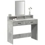 Mesa de Tocador con Cajones en Gris Concreto 100x41x140 cm | Foro24.es | Tu tienda online para hogar, jardín y más Foro24.es