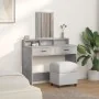 Mesa de Tocador con Cajones en Gris Concreto 100x41x140 cm | Foro24.es | Tu tienda online para hogar, jardín y más Foro24.es