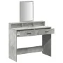 Mesa de Tocador con Cajones en Gris Concreto 100x41x140 cm | Foro24.es | Tu tienda online para hogar, jardín y más Foro24.es