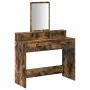 Mesa de tocador con cajones de roble ahumado 100x41x140 cm | Foro24.es | Tu tienda online para hogar, jardín y más Foro24.es