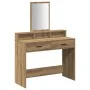 Mesa de maquillaje con cajones de roble artesano 100x41x140 cm | Foro24.es | Tu tienda online para hogar, jardín y más Foro24.es
