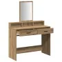 Mesa de maquillaje con cajones de roble artesano 100x41x140 cm | Foro24.es | Tu tienda online para hogar, jardín y más Foro24.es