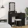 Mesa de tocador con luces LED en color roble negro 50x41x140 cm | Foro24.es | Tu tienda online para hogar, jardín y más Foro24.es
