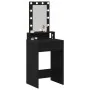Mesa de tocador con luces LED en color roble negro 50x41x140 cm | Foro24.es | Tu tienda online para hogar, jardín y más Foro24.es