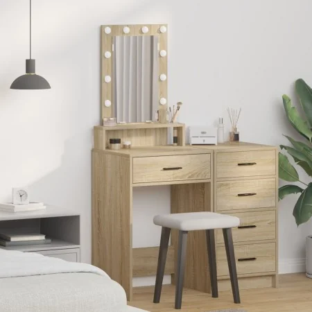 Tocador con Luces LED - Roble Sonoma - 50x41x140 cm | Foro24.es | Tu tienda online para hogar, jardín y más Foro24.es