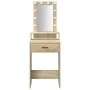 Tocador con Luces LED - Roble Sonoma - 50x41x140 cm | Foro24.es | Tu tienda online para hogar, jardín y más Foro24.es