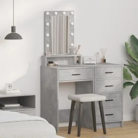 Mesa de Maquillaje con Luces LED Gris Concreto 50x41x140 cm von , Schlafzimmerkommoden - Ref: Foro24-865157, Preis: 92,84 €, ...