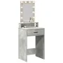 Mesa de Maquillaje con Luces LED Gris Concreto 50x41x140 cm von , Schlafzimmerkommoden - Ref: Foro24-865157, Preis: 92,84 €, ...
